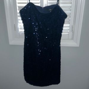 NAVY BLUE LULUS SEQUIN DRESS